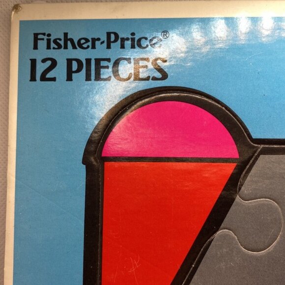 Fisher-Price Farm Animals Barn Frame Tray Puzzle 12 Pieces Preschool 1992 USA - Picture 2 of 6